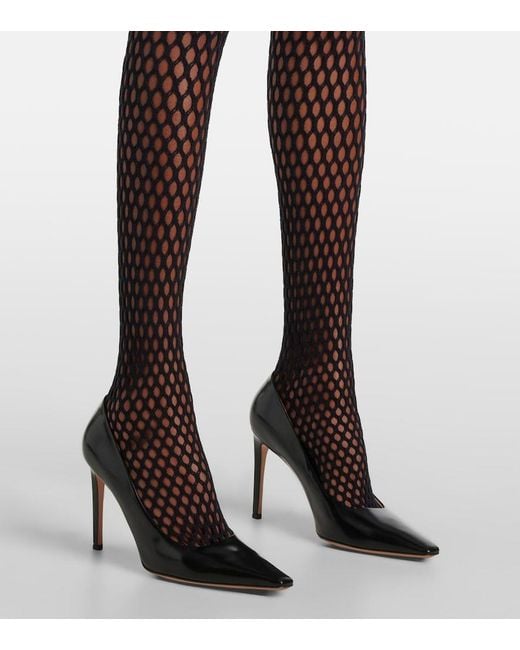 Wardrobe NYC Black X Rhw Web Wool-Blend Tights