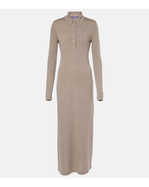 Ralph Lauren Natural Wool Jersey Polo Dress