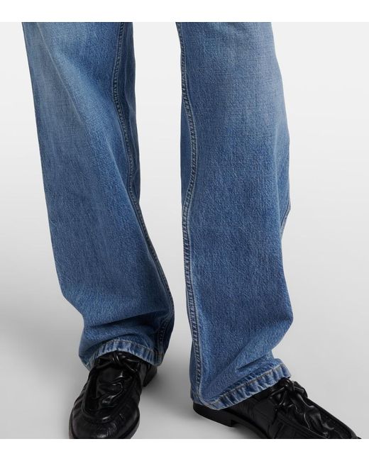 Bottega Veneta Blue Mid-Rise Cargo Jeans