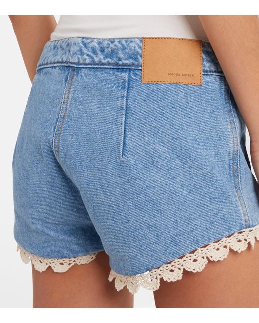 Magda Butrym Blue Denim Shorts