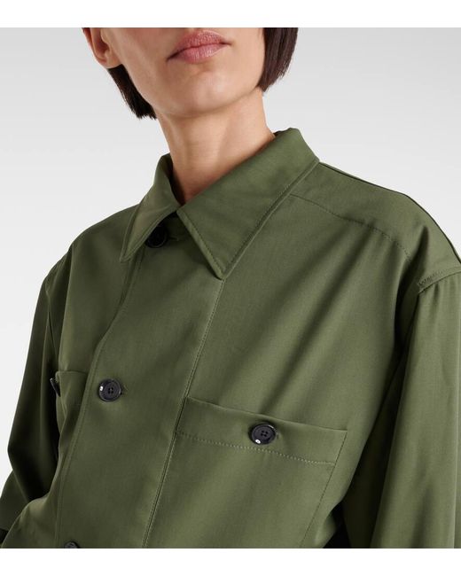 Lemaire Green Jacke aus Schurwolle