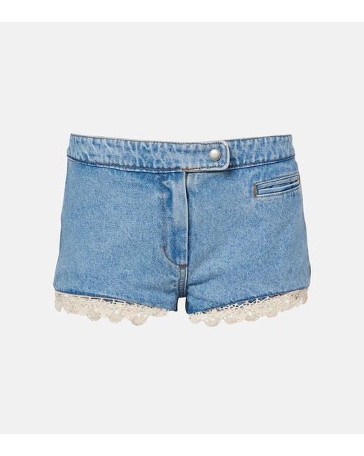 Magda Butrym Blue Denim Shorts