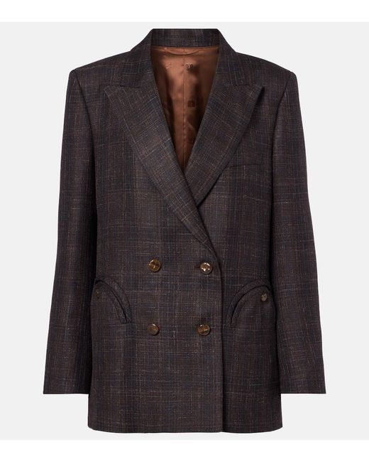 Blazé Milano Black Everynight Wool, Silk, And Linen Blazer