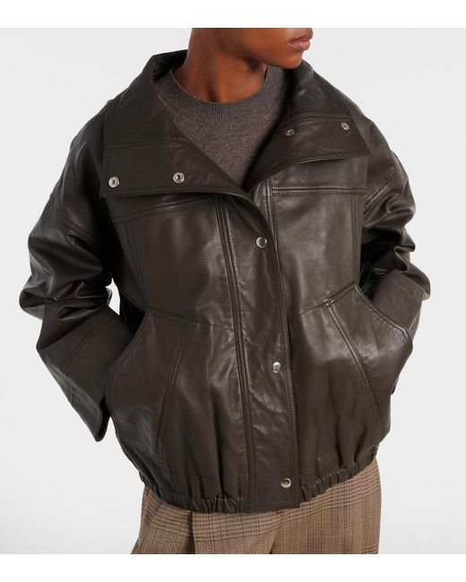 Rohe Brown Leather Jacket