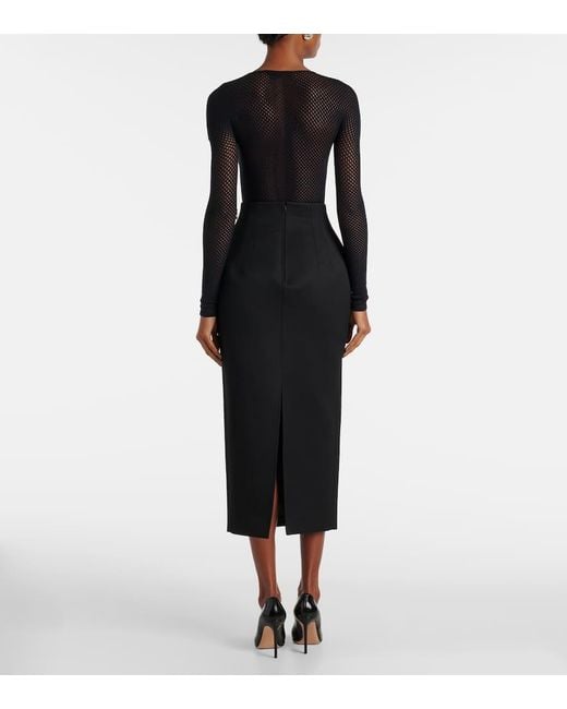 Wardrobe NYC Blue X Rhw Web Wool-Blend Bodysuit