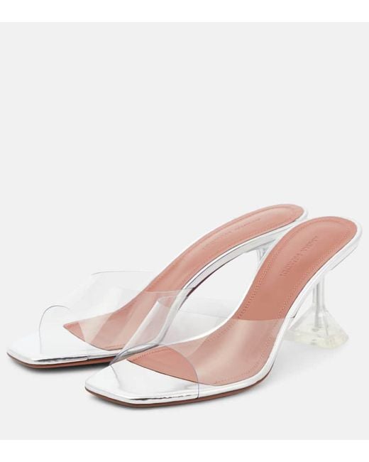 AMINA MUADDI White Lupita Leather Mules