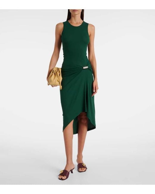 Loewe Purple Anagram Leather Mules