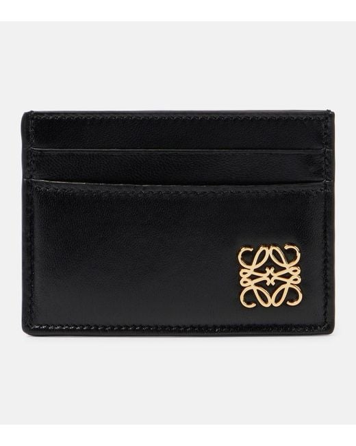 Loewe Black Puffer Anagram Leather Card Holder