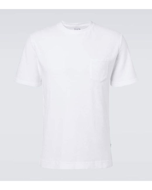 Fedeli White Extreme Cotton Terry Polo T-Shirt for men