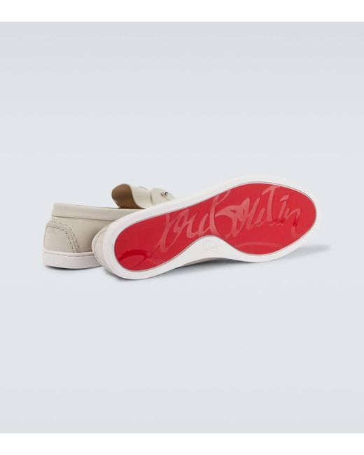 Christian Louboutin White Loafers Shoes for men