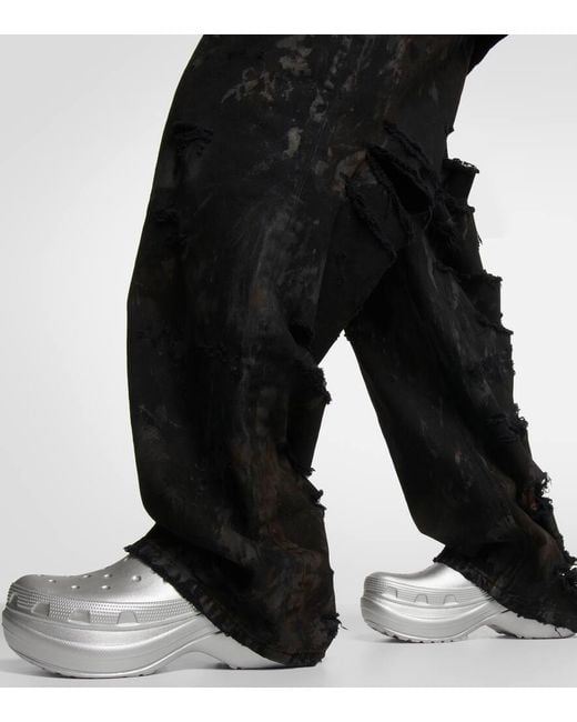 X CrocsTM – Mules a plateforme Balenciaga en coloris White