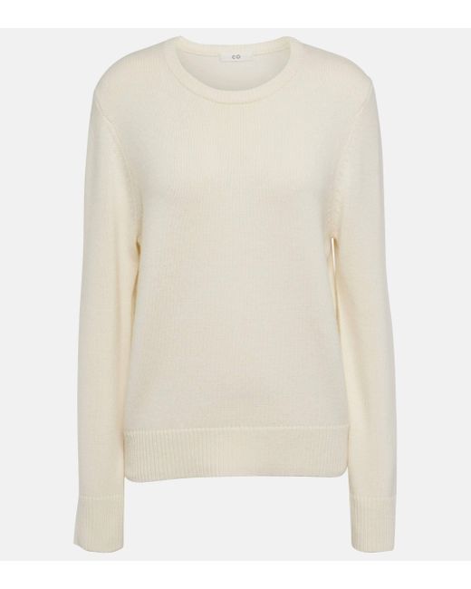 Co. White Cashmere Sweater