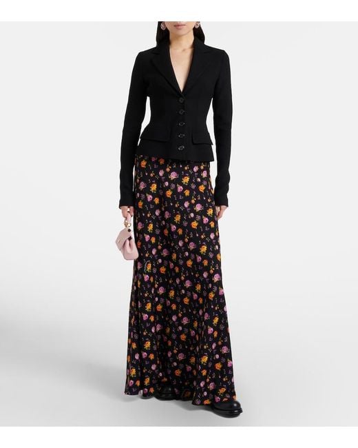 Dolce & Gabbana Black Wool-Blend Canvas Jacket