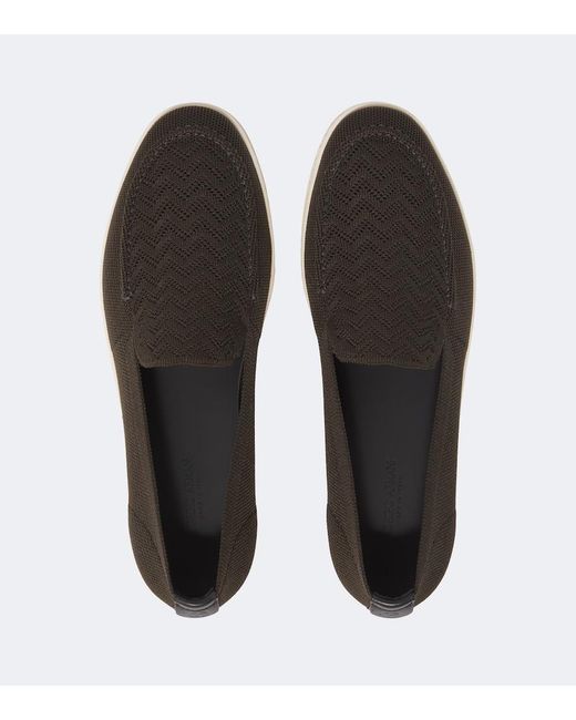 Giorgio Armani Black Asv Jacquard Slip-On Shoes for men