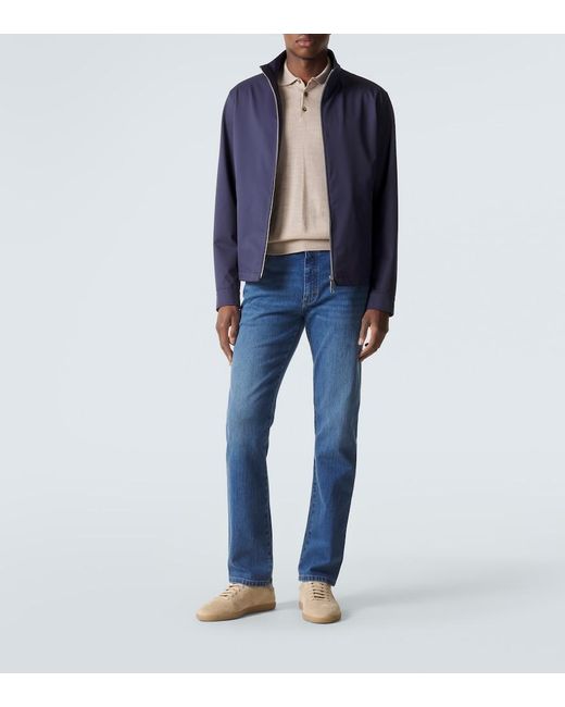 Zegna Blue Slim Jeans for men
