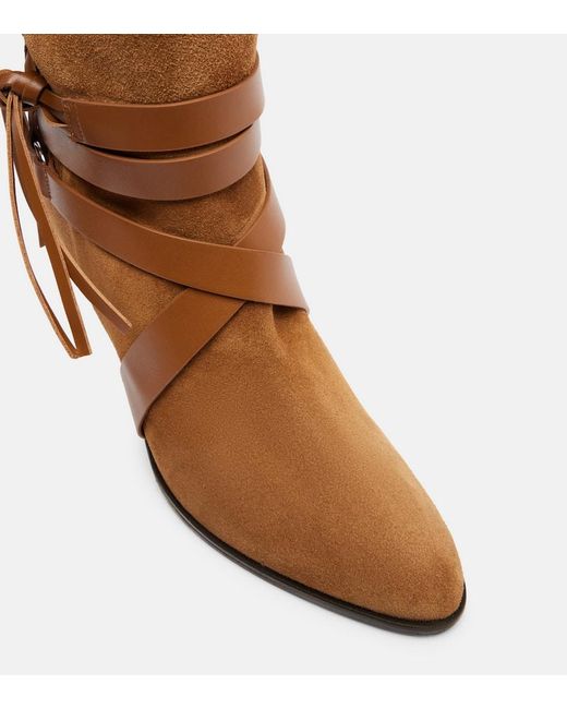 Isabel Marant Brown Stiefel Alanui 90 Aus Veloursleder
