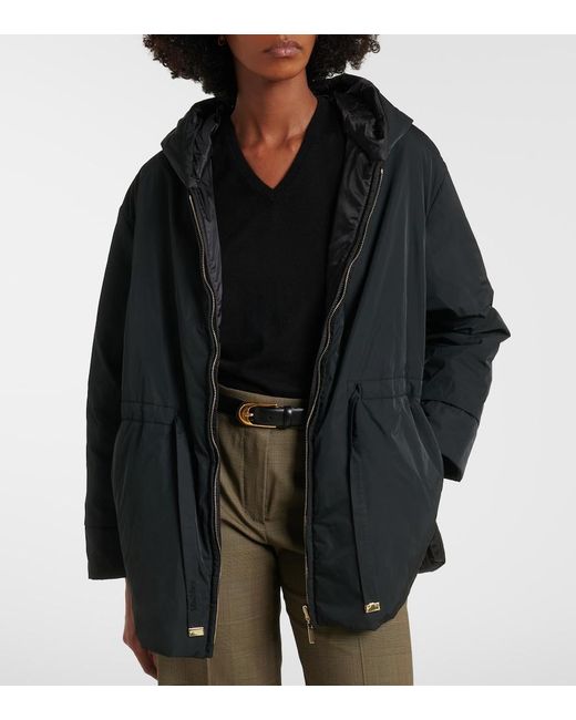 Max Mara Black The Cube Hooded Jacket