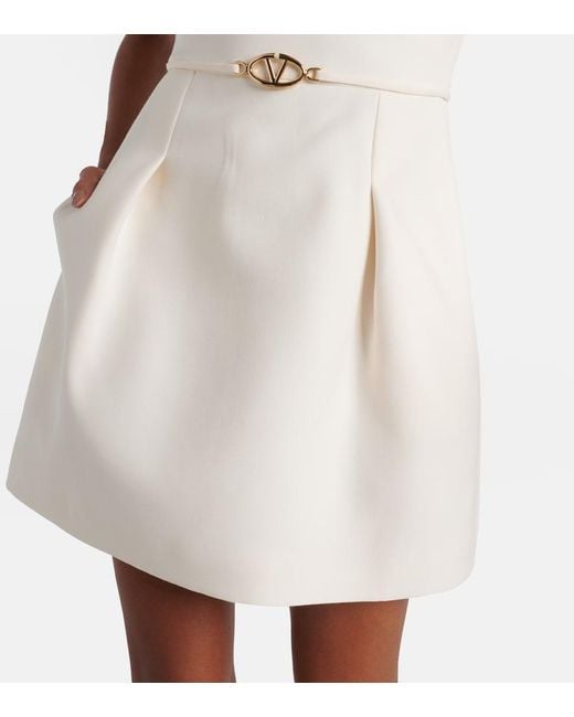 Valentino Natural Crepe Couture Minidress