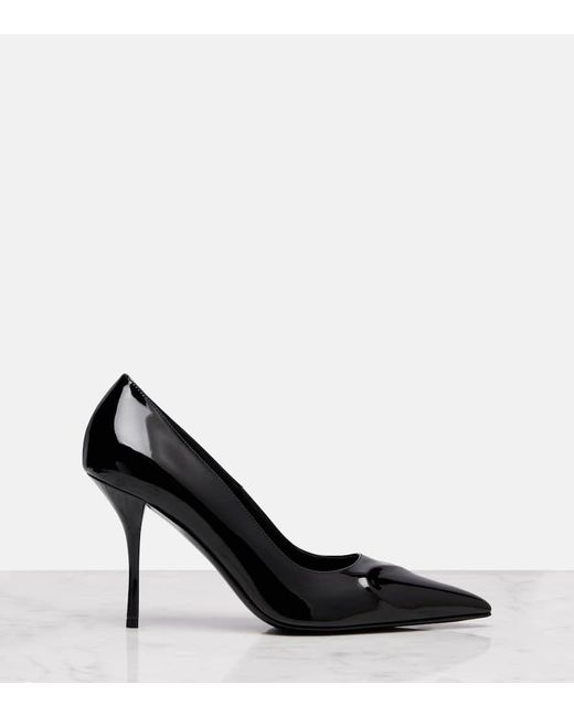 Alaïa Black Pumps Le Cour 3D 90 Aus Lackleder