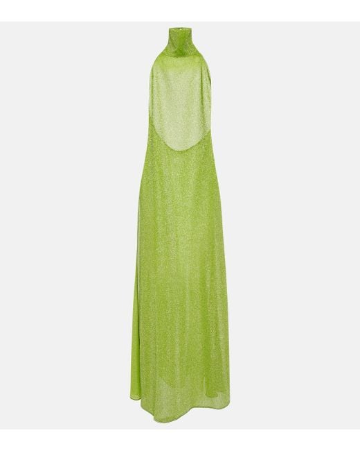 Oseree Green Lumiere Maxi Dress