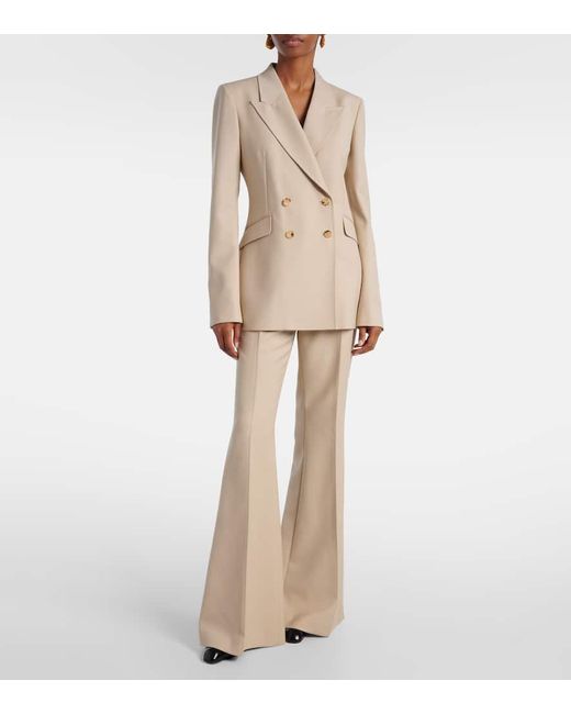 Gabriela Hearst Natural Stephanie Double-Breasted Wool Blazer
