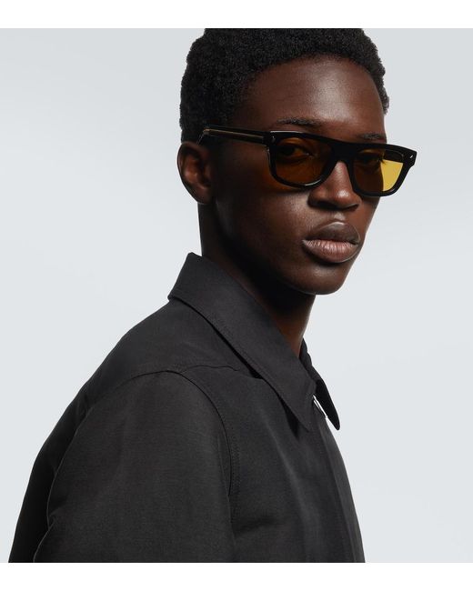 Prada Eckige Sonnenbrille in Brown für Herren
