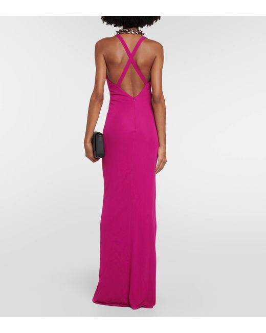 Tom Ford Pink Crepe Jersey Gown