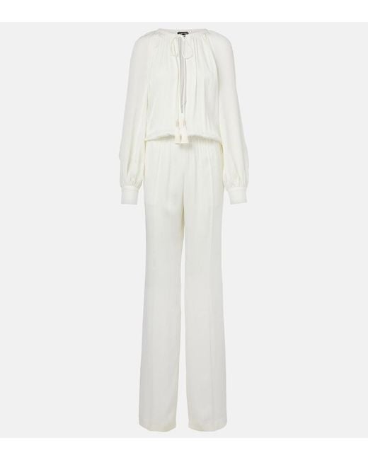 Tom Ford White Crepe Cady Jumpsuit