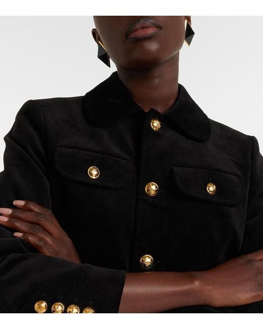 Nili Lotan Black Chamonix Cropped Cotton-Blend Jacket