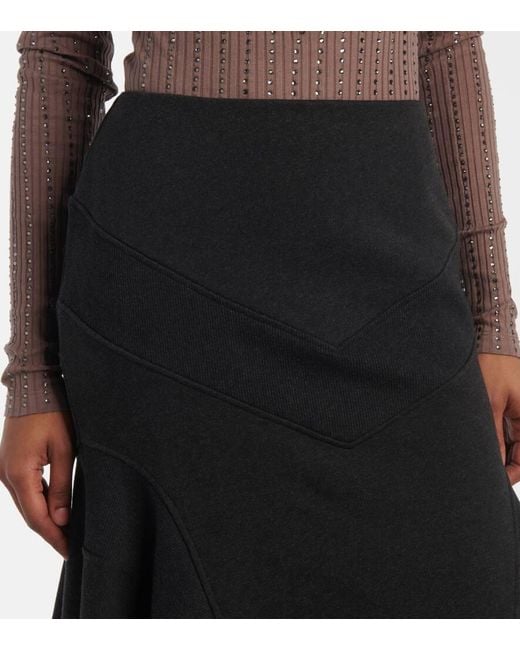 Gonna Midi Asimmetrica di The Attico in Black