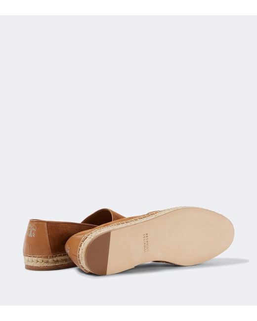 Brunello Cucinelli Brown Suede Espadrilles for men