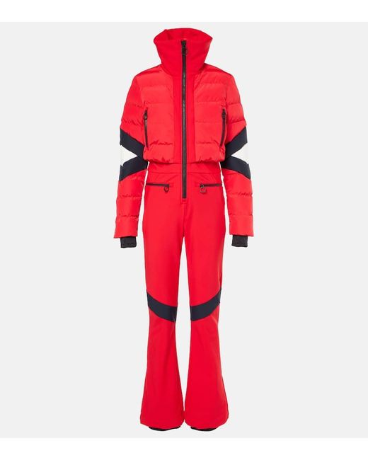 Fusalp Red Clarisse Quilted Ski Suit