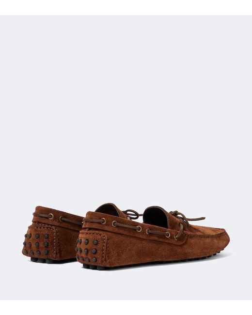 Tom Ford Brown Rod Suede Driving Shoes for men
