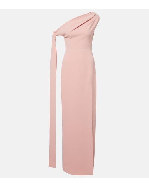 Solace London Pink Irina Draped Gown