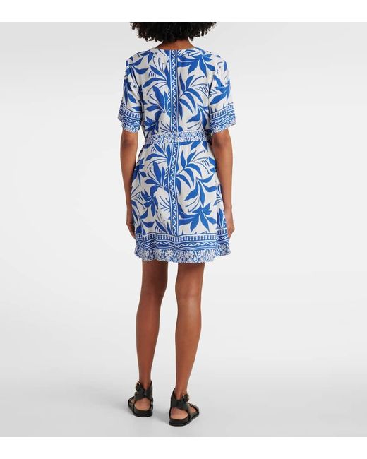 Velvet Blue Vanessa Printed Shirt Dress