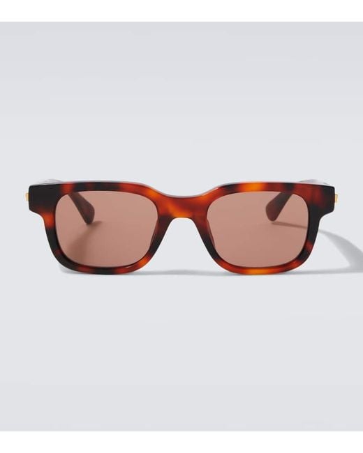 Bottega Veneta Brown Stretch Square Sunglasses for men