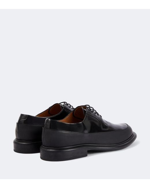 Givenchy Black Leather Derby Shoes for men