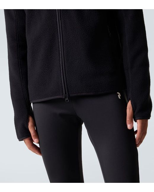 Peak Performance Blue Pile Jersey-Lined Fleece Jacket for men