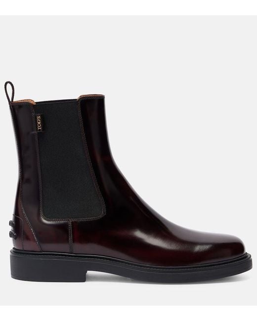 Botines De Piel Tod's de color Brown