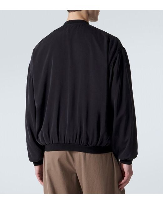 The Row Blue Uma Silk Jacket for men