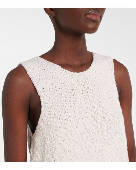 Top De Algodon Rohe de color White