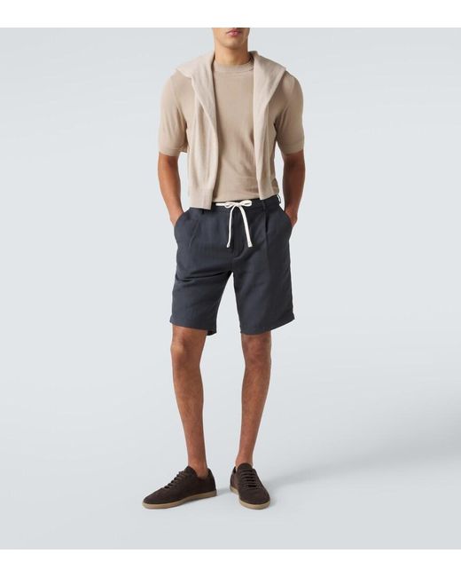Eleventy Blue Bermuda Shorts for men