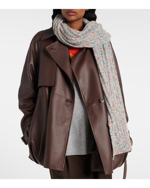 Loewe Multicolor Wool And Cashmere-Blend Scarf