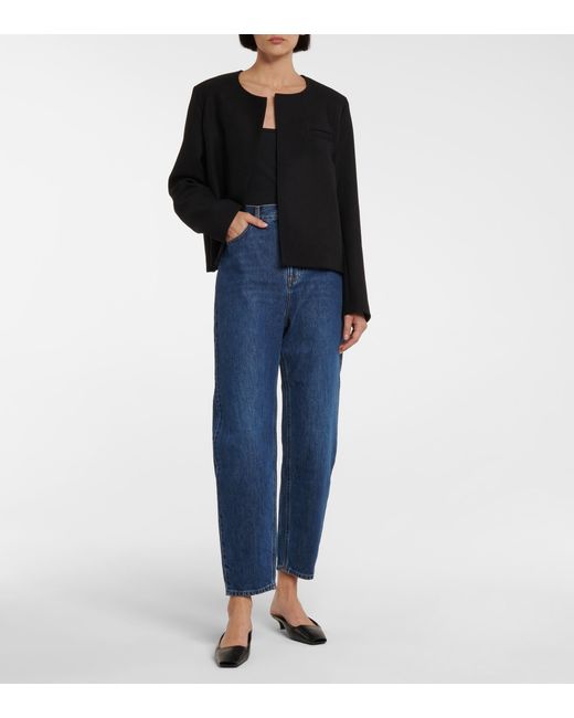 Totême Denim High-rise Tapered Jeans in 