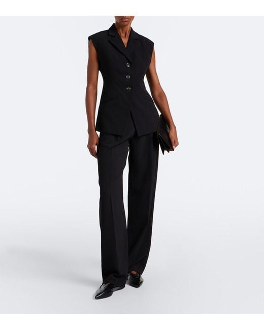 Chaleco Sorenne Veronica Beard de color Black