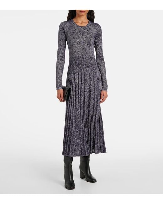 Joseph Blue Lurex Sweater Dress