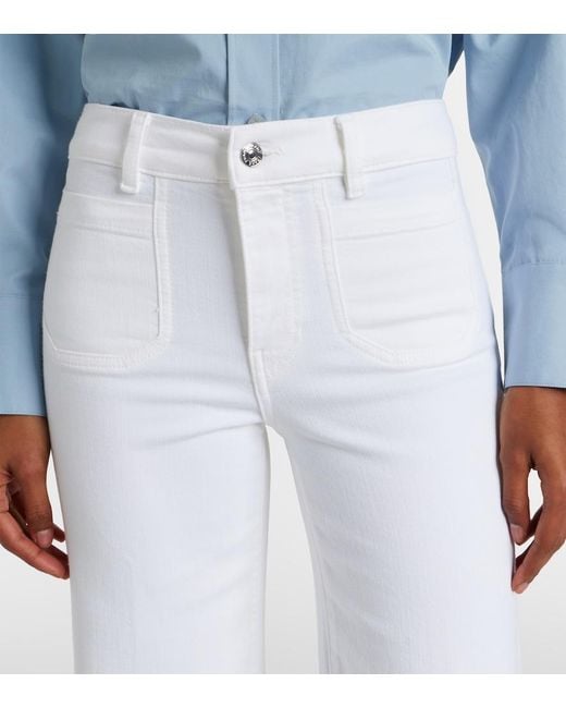 FRAME White Le Slim Palazzo Wide-Leg Jeans