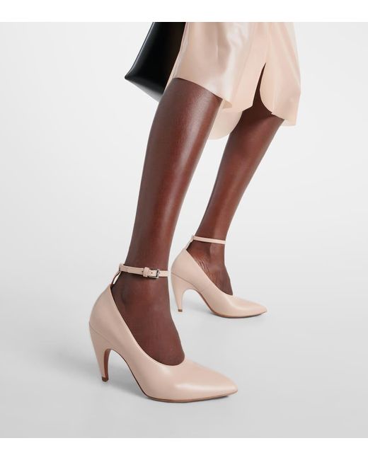 Alaïa Natural Shark Leather Pumps