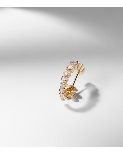Sophie Bille Brahe Metallic Boucle Ensemble 18Kt Single Earring With Diamonds