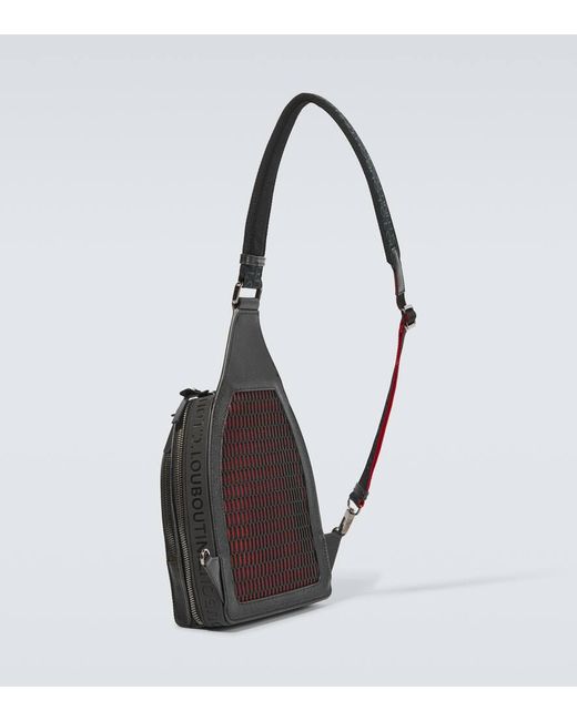 メンズショルダー LOUBIFUNK/ CHRISTIAN LOUBOUTIN Loubifunk ブラック カーフレザー - Bags - Men - Christian